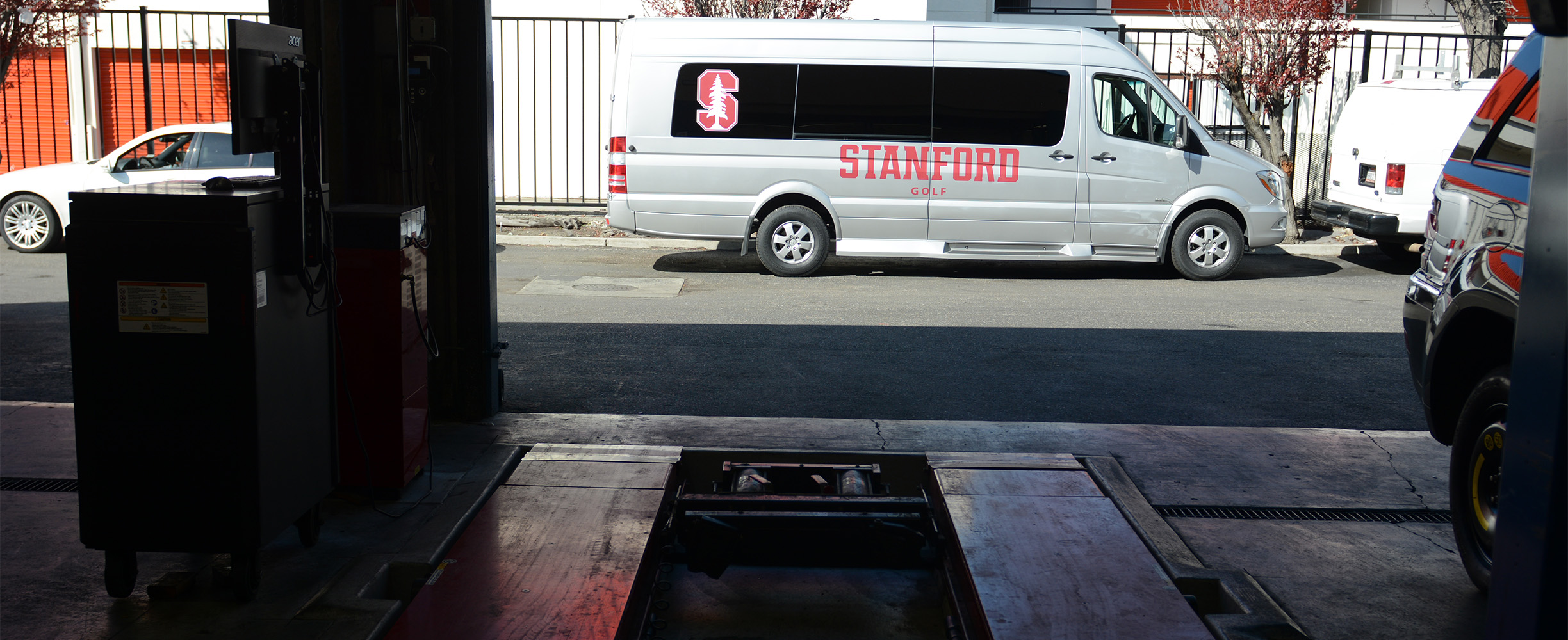 Auto repair and maintenance includes modern car diagnostics.